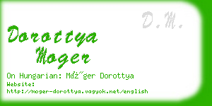 dorottya moger business card